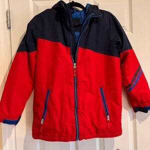 Lands End Jacket Shell Size 10/12 Medium Lightweight